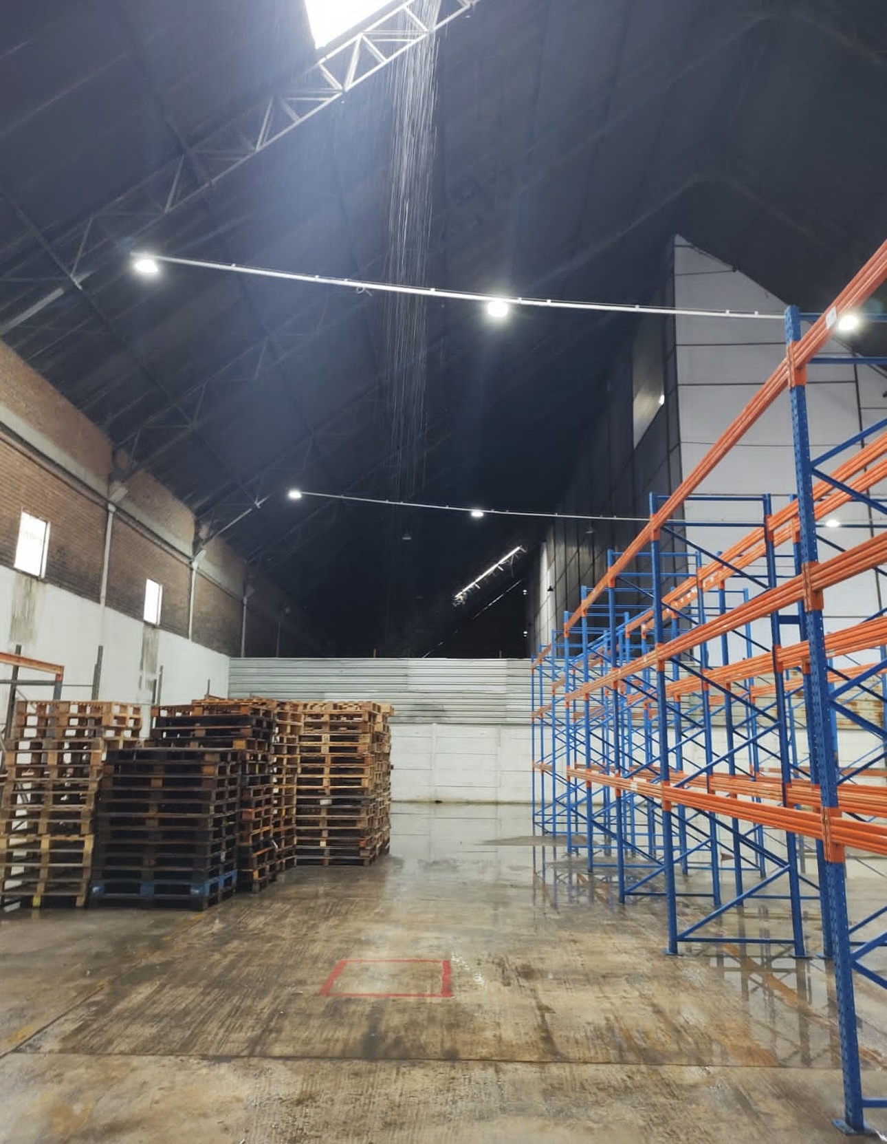 Estrutura de armazenagem preparada